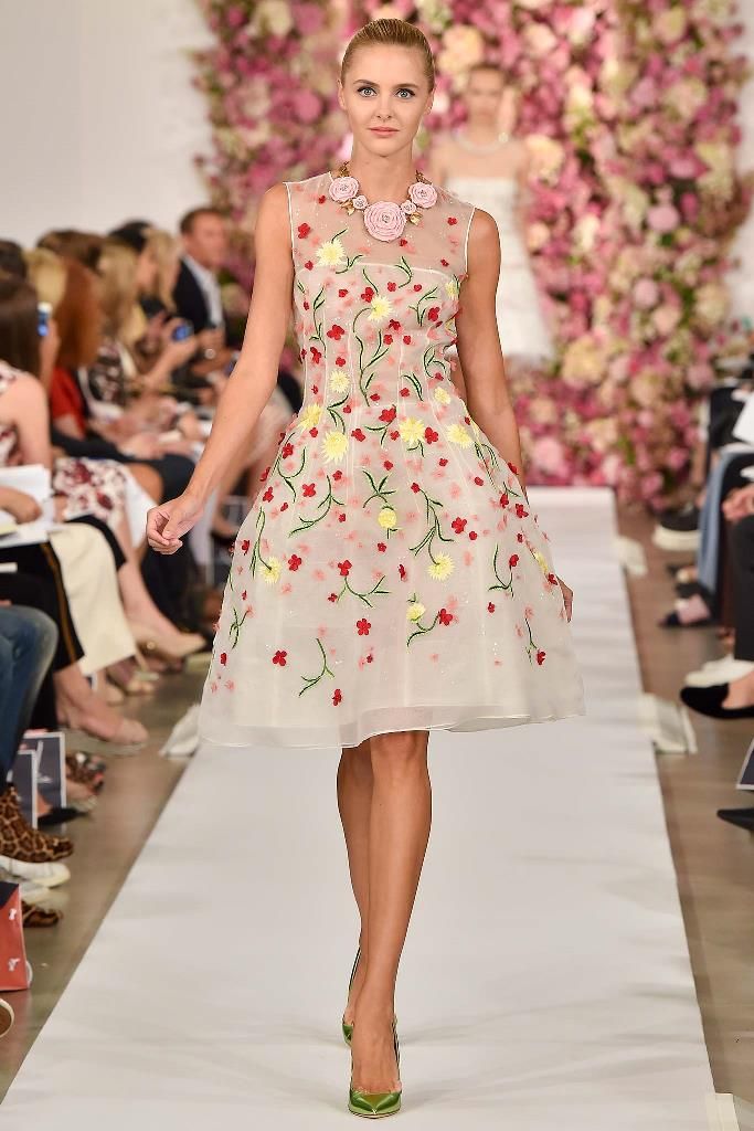 Модные платья 2015: цветы