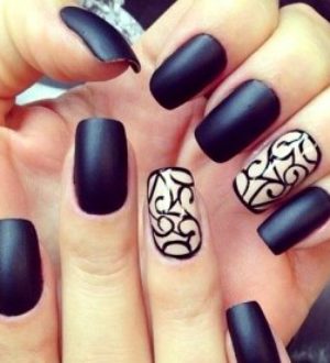 Черно-белый маникюр: коллекция идей (фото)
