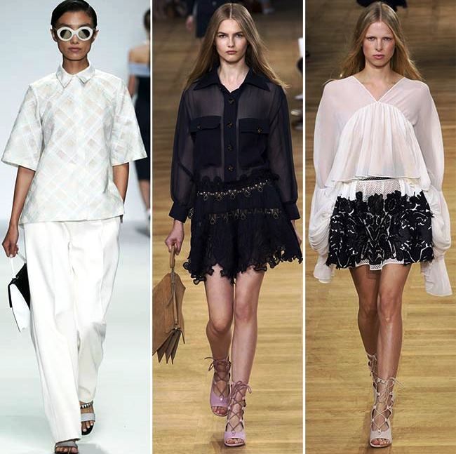 Модные тенденции (тренды) весна / лето 2015: рубашки со стильными воротниками