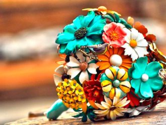 Свадебные букеты своими руками или модный handmade