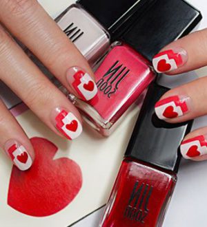 Маникюр на День святого Валентина (14 февраля), фото