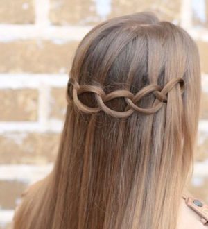 Прическа водопад (фото и видео-урок)