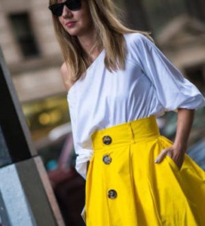 С чем носить желтые: пиджак, юбку, туфли? Разбираем гардероб.