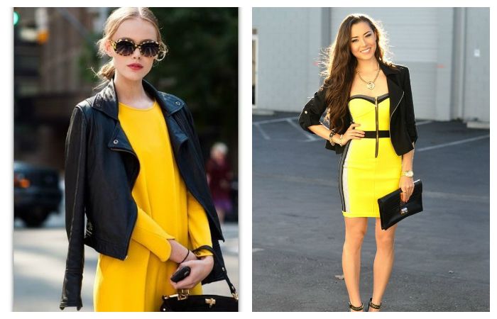 Желтое платье: с чем носить?