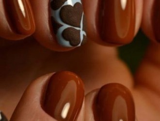 «Вкусный» коричневый маникюр: идеи дизайна