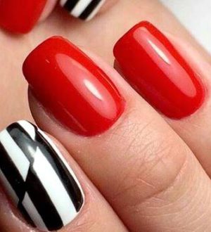 Геометрический маникюр: модные рисунки 2020 (фото)