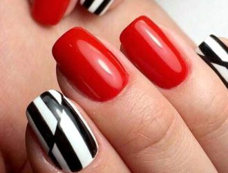 Геометрический маникюр: модные рисунки 2020 (фото)