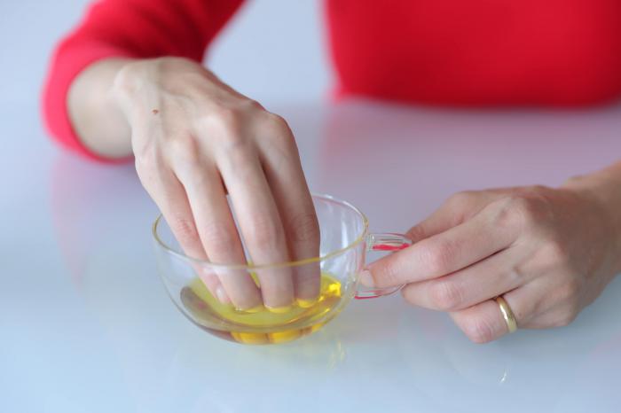 Укрепление ногтей: ванночки с маслом
