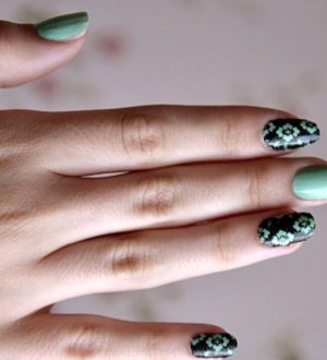 Свежие идеи и новинки мятного маникюра