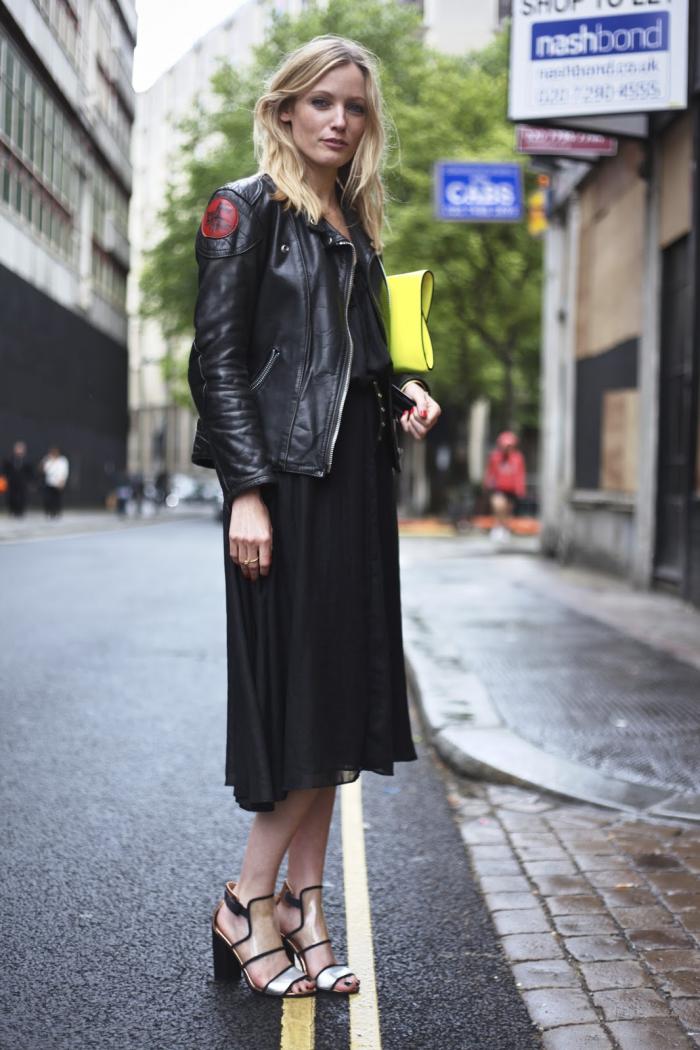 С чем носить черную женскую куртку: модные луки 2018-2019