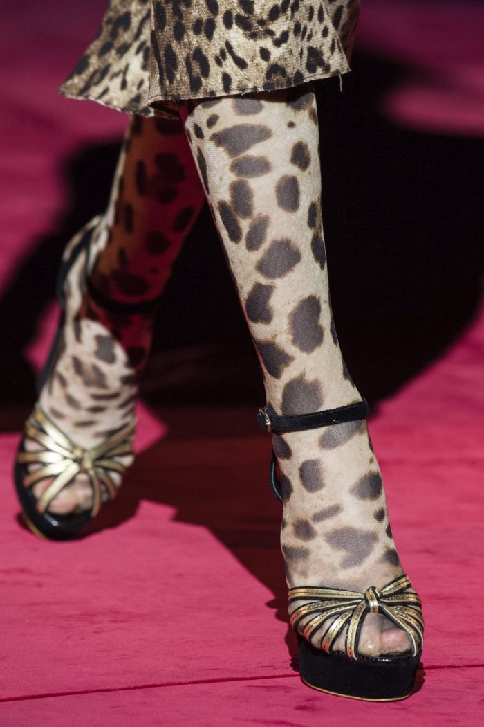 Обувь к леопардовому платью Dolce & Gabbana