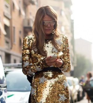 Блестящие платья — модные образы 2020