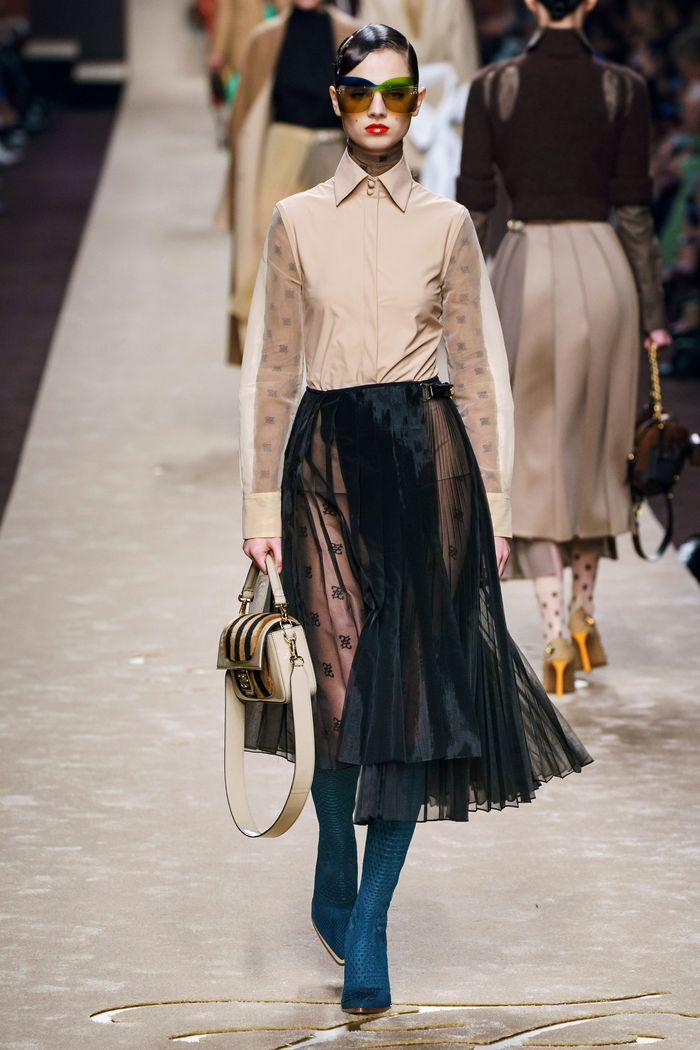 Модные юбки осень-зима 2019-2020 Fendi