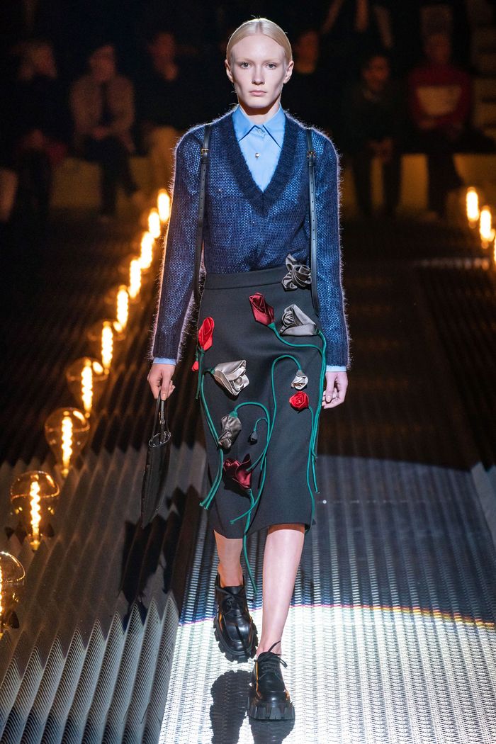 -Модная юбка-карандаш осень-зима 2019-2020 Prada