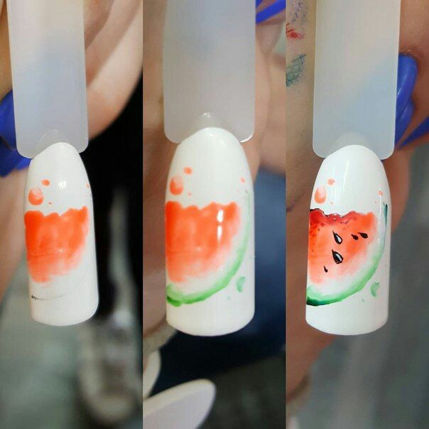 Дизайн ногтей с фруктами