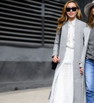 С чем носить серое пальто? 5 модных образов