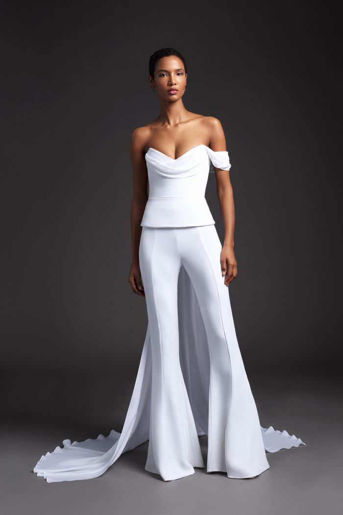 Тренд свадебной моды 2020 - свадебный костюм. Коллекция Cushnie et Ochs