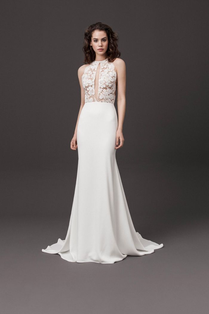 Модное свадебное платье с прозрачным корсетом из коллекции 2020 Daalarna Couture