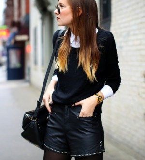 Как и с чем носить кожаные шорты — 4 самых модных варианта