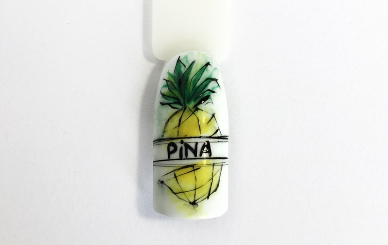 Пошаговый урок по nail-дизайну: идея маникюра на лето с ананасом
