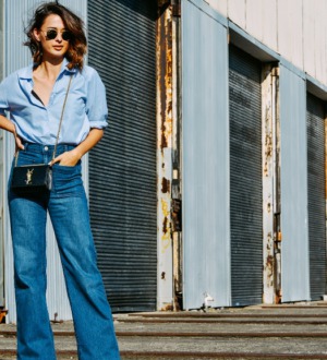 С чем носить широкие джинсы ?