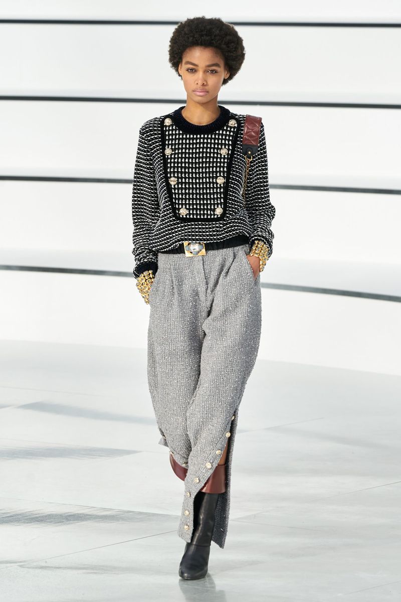 Модные брюки из коллекции осень-зима 2020-2021 Chanel