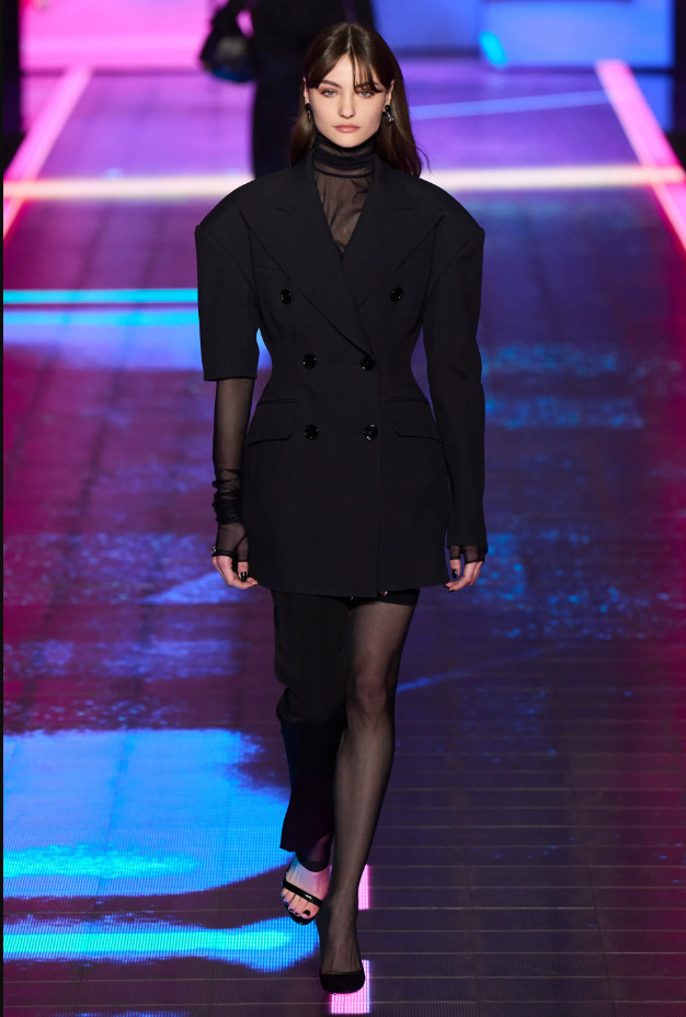 Модный женский пиджак из коллекции зима 2022-2023 Dolce & Gabbana