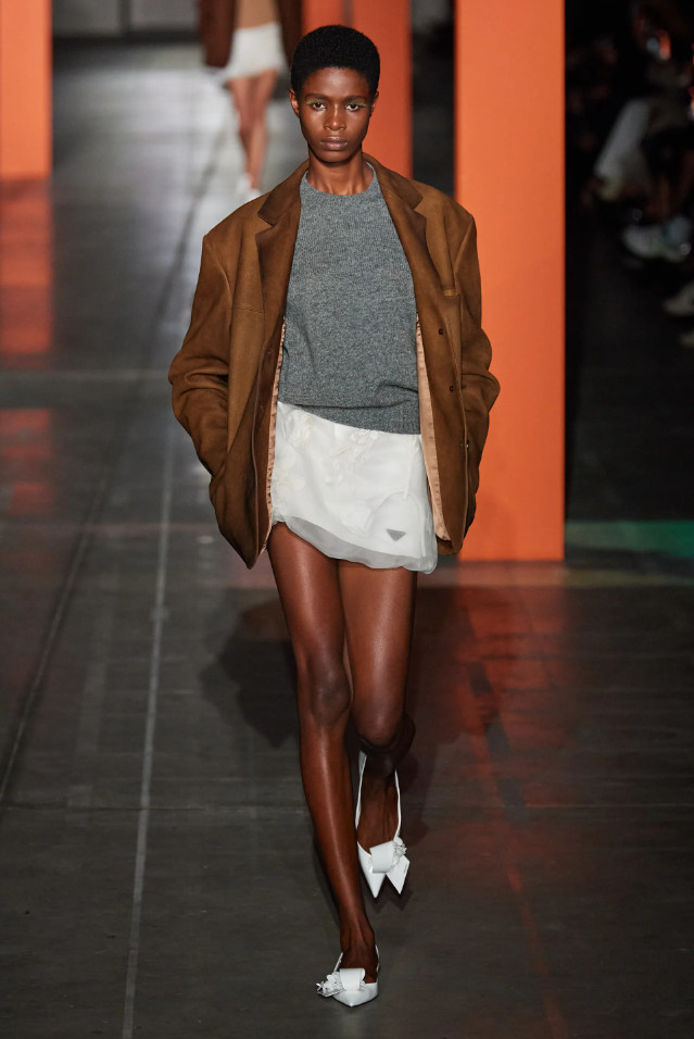 Трендовые юбки осень-зима 2022-2023 из коллекции Prada