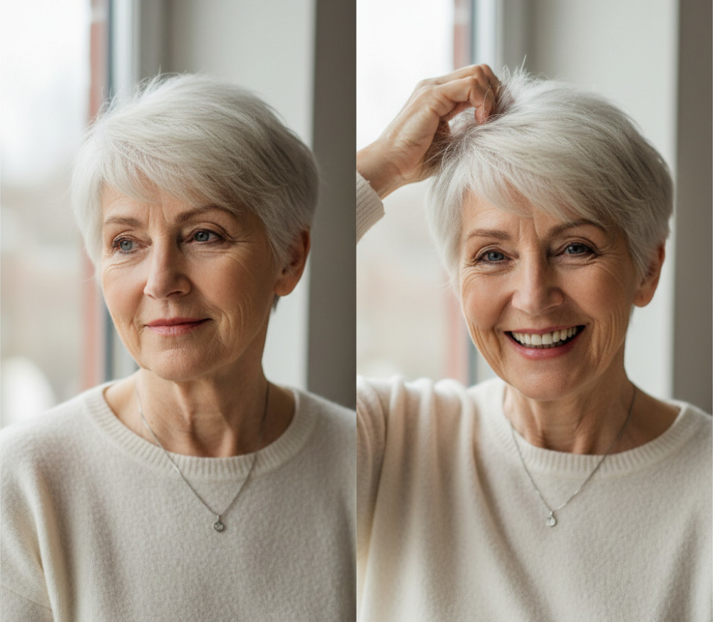 Женские стрижки на седые волосы которые молодят.