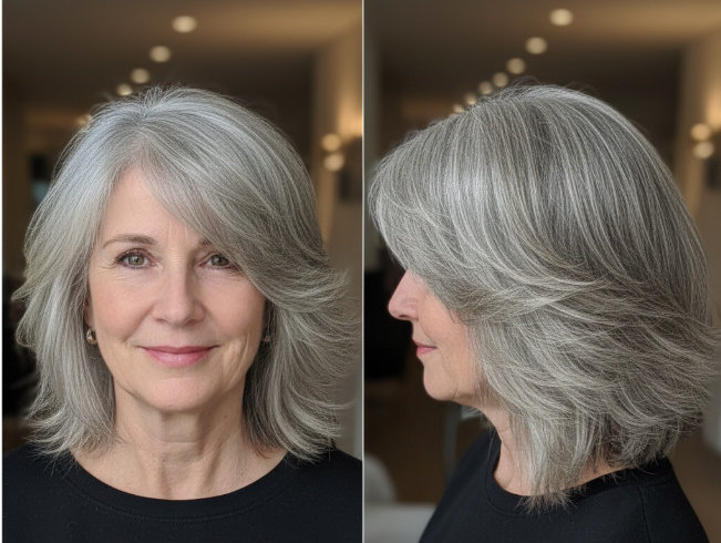 Стрижки для тонких волос для женщин после 60 лет.