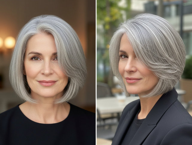 Стрижки для круглого лица для женщин после 60 лет фото.