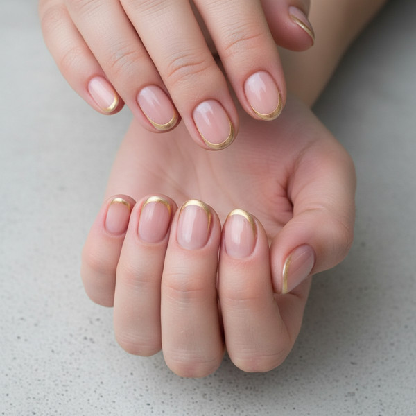 Полумесяц у кутикулы на овале