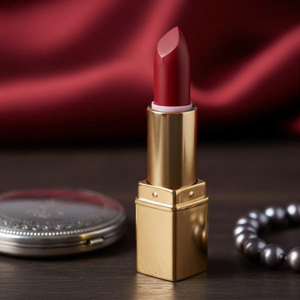 Красный матовый маникюр на коротких ногтях