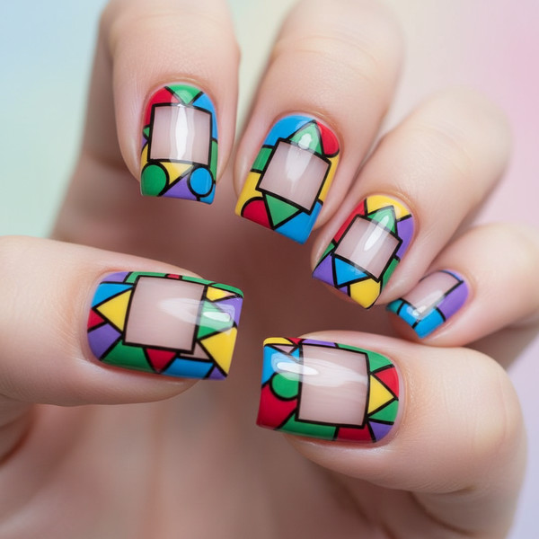 Дизайн 'негативное пространство' на квадрате