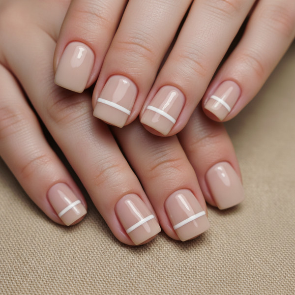 Дизайн с одной полоской на квадрате