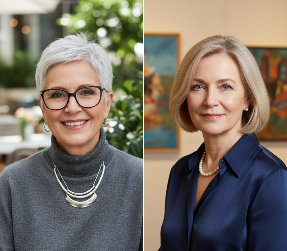 Современные и стильные стрижки для женщин после 60 лет.