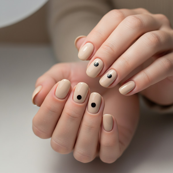 Две точки на коротком ногте