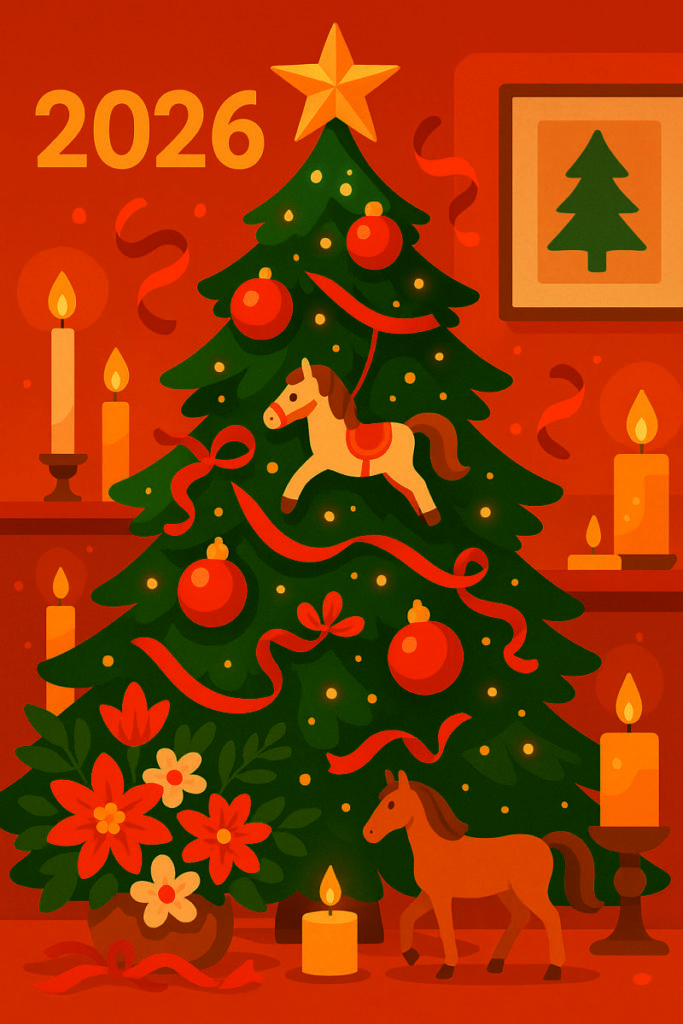 как украсить дом на 2026 год