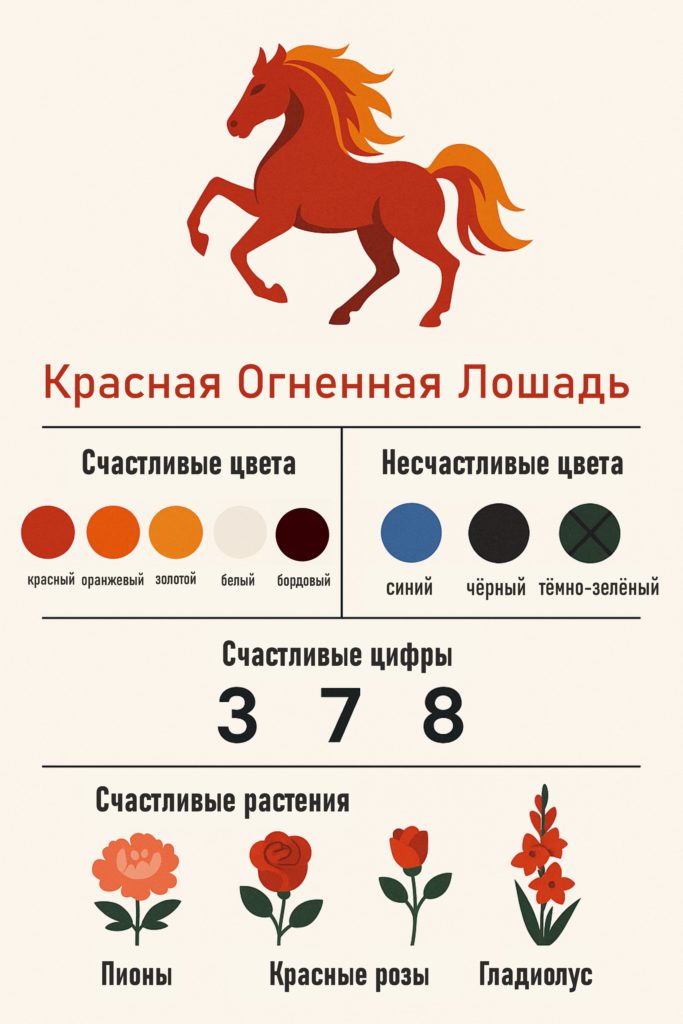 символы 2026 огненной лошади